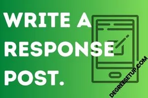 write a response blog post