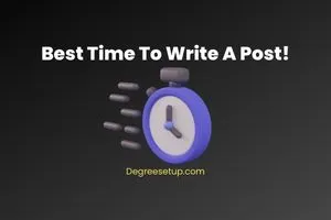 best time to write a blog post