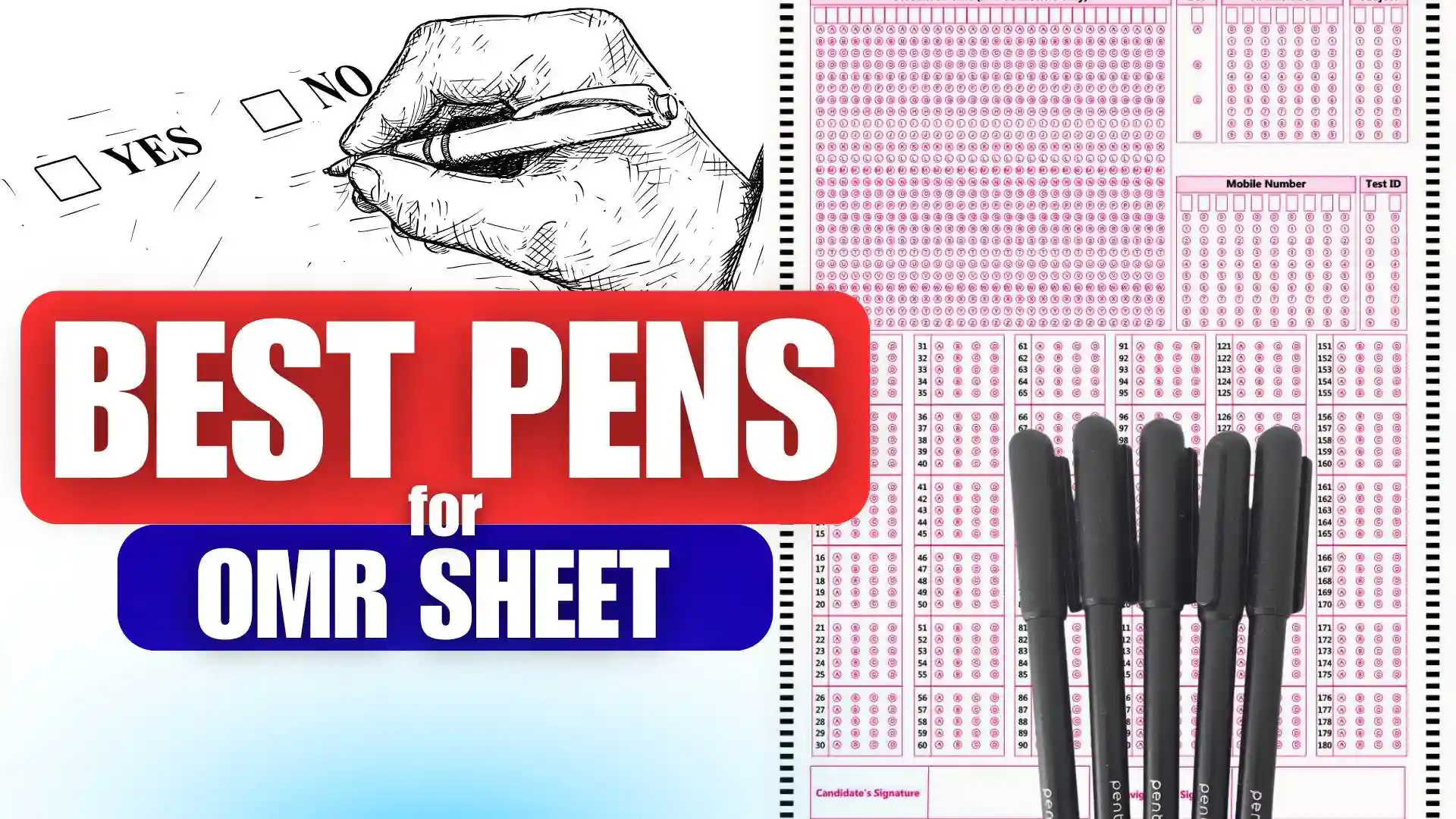 best pens to fill omr sheet