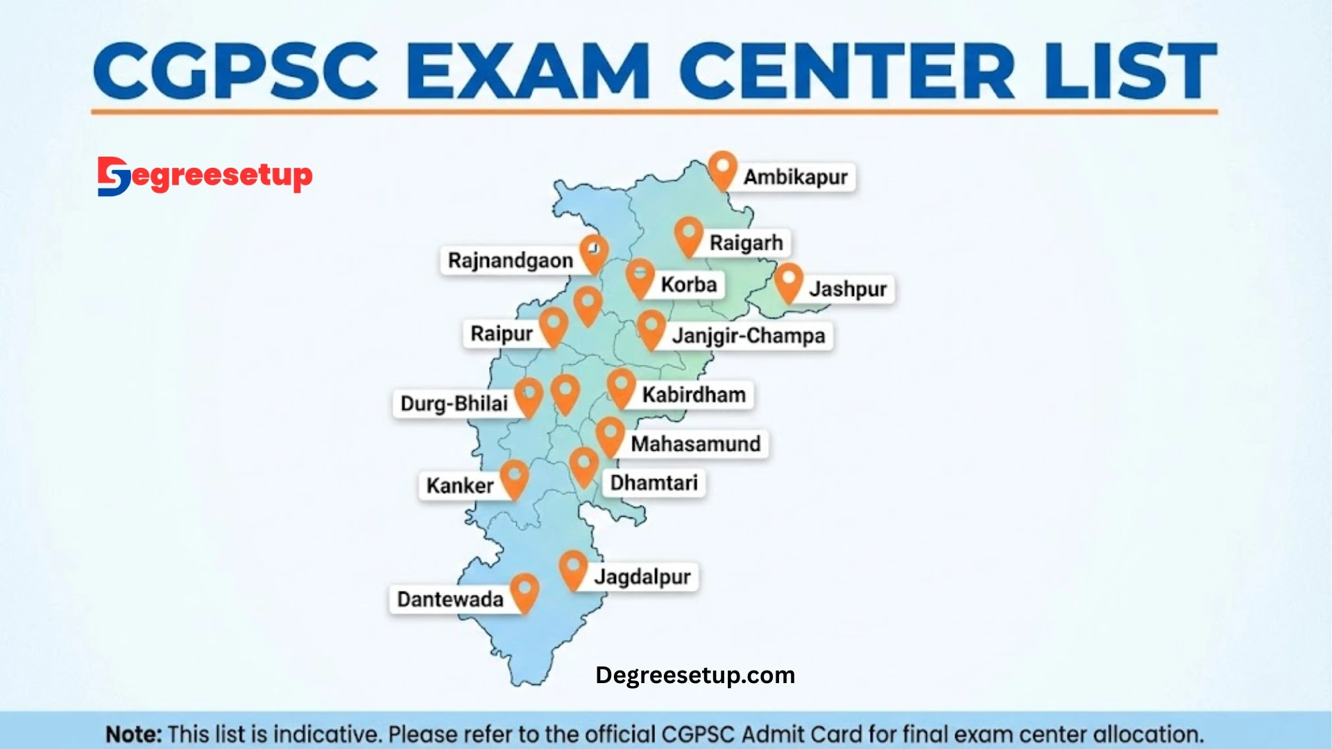 CGPSC EXAM CENTER