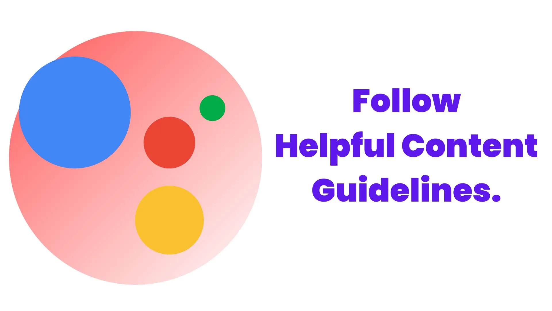 follow google guidelines