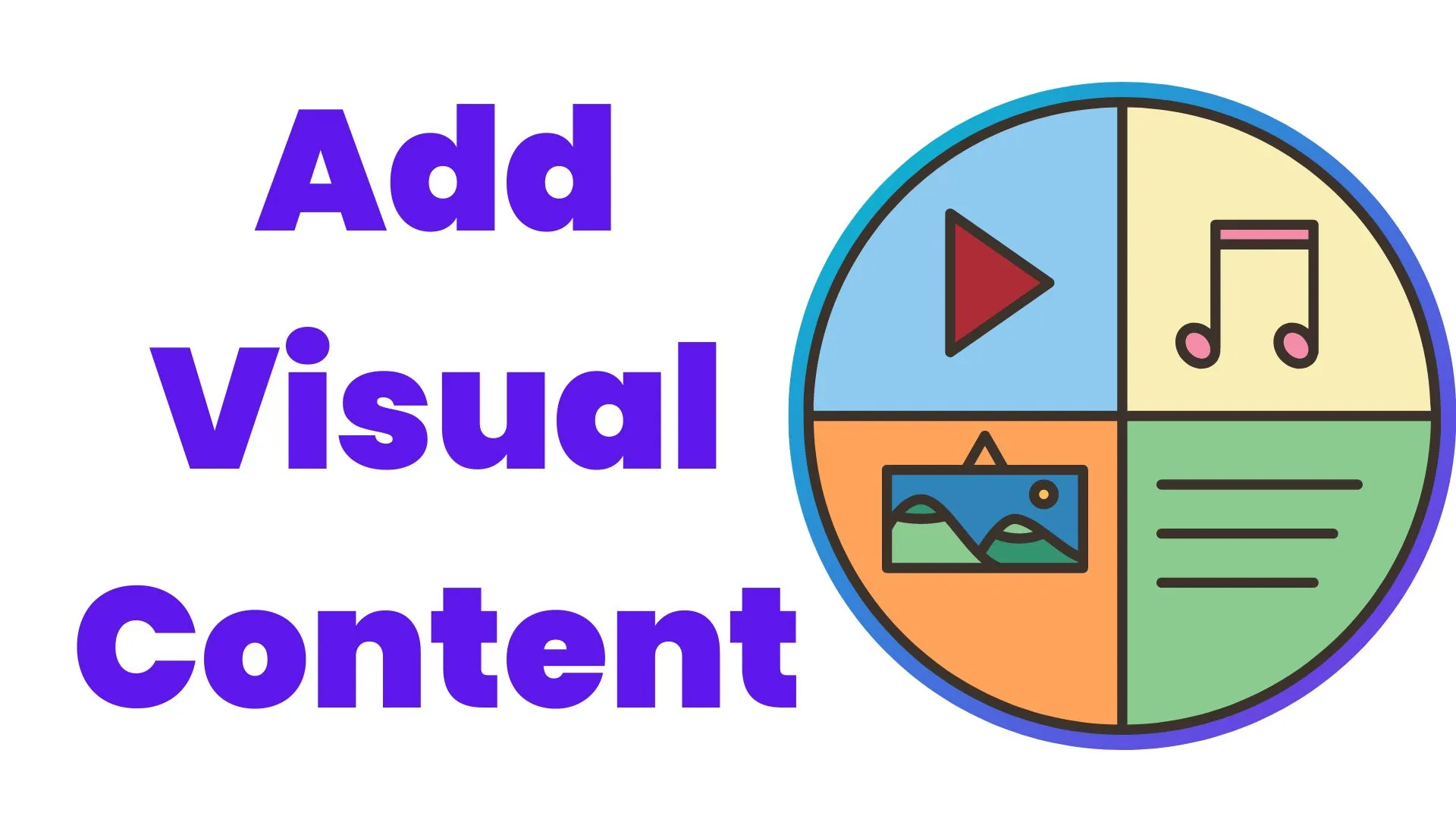 add visual content